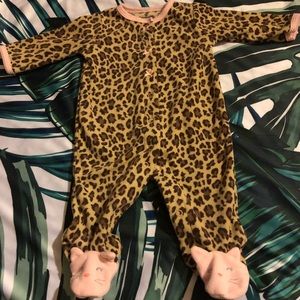 Kitty cheetah print pajama